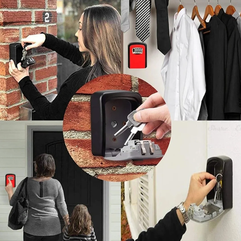 Шкаф для хранения ключей замок держатель органайзер стойка сейф дома улицы чехол