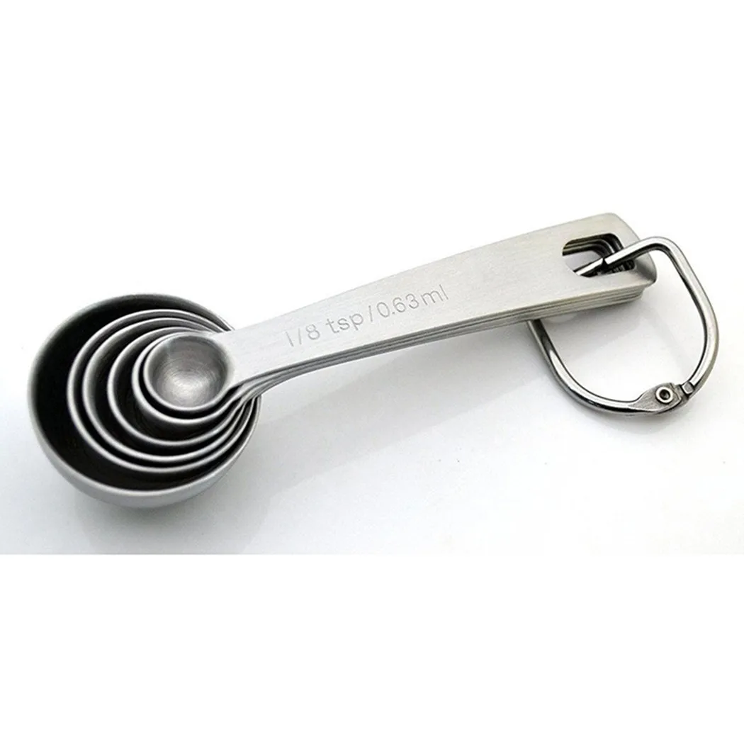 

Easy Cleaning Kitchen Tools Measuring Spoon Soft Handles Stainless Steel