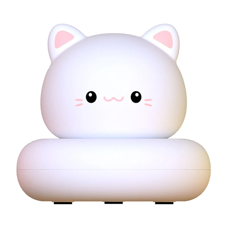 

Children's Night Lights USB Bedroom Desktop Cute Pet with Sleeping Light Cartoon Touch Pat Atmosphere Light PVC Material