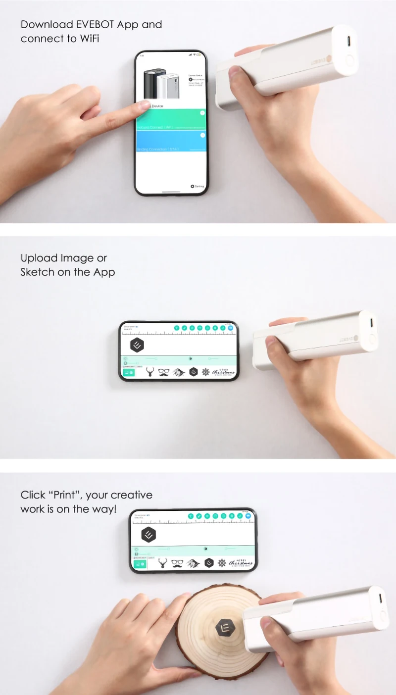 Новый WiFi DIY тату 3D принтер моющийся беспроводной Портативный Модный приятный для