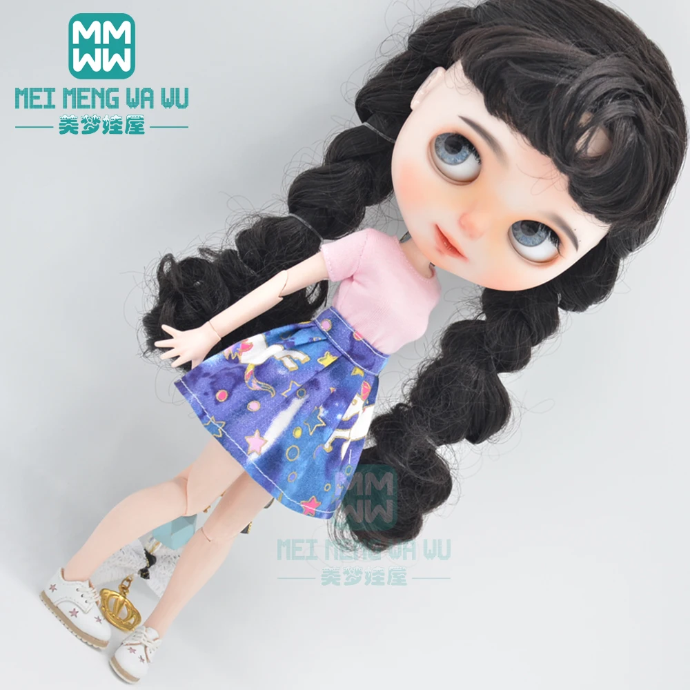 Одежда для куклы Blyth аксессуары модные футболки обувь мини юбка Azone ob24 ob27 28 30