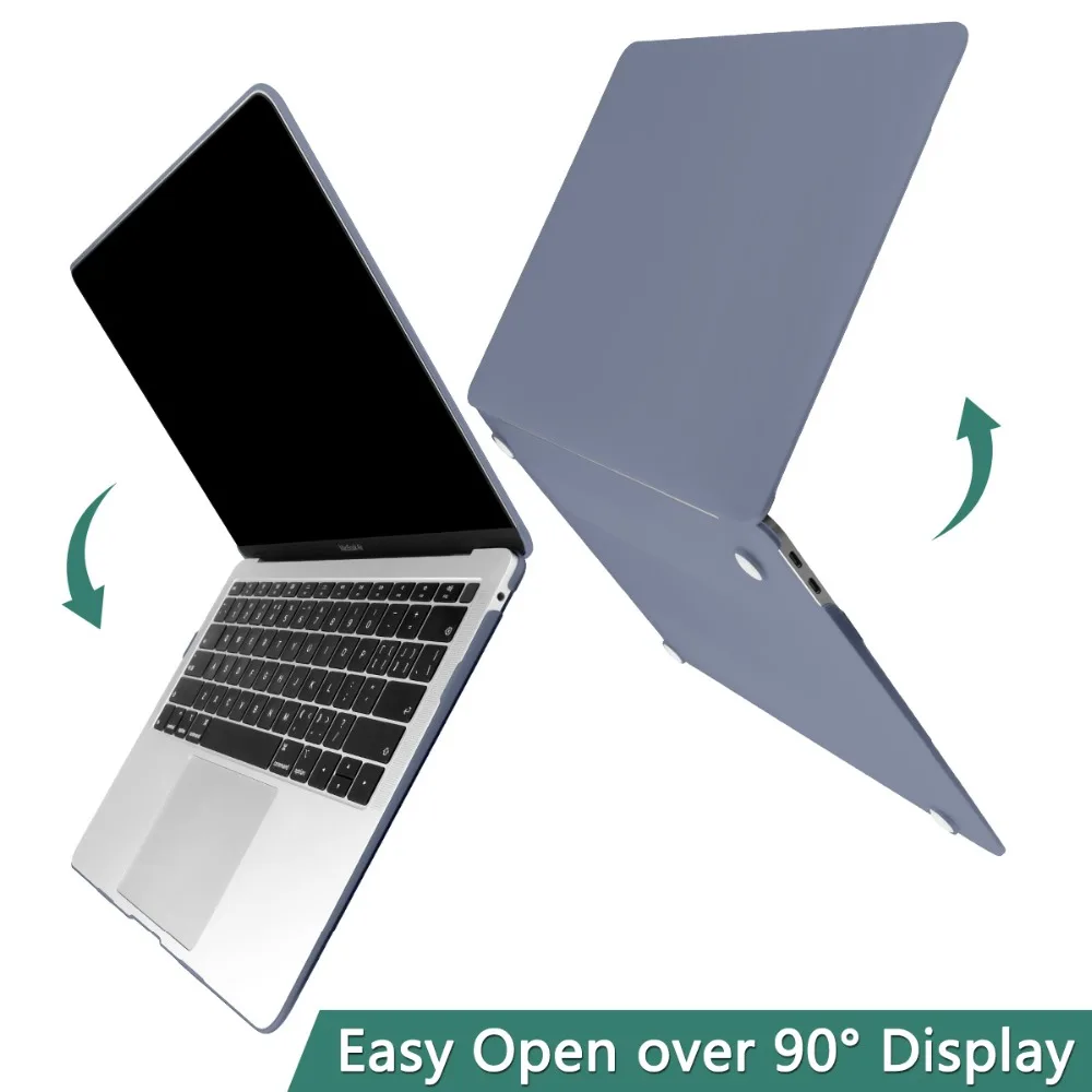 Прорезиненный матовый чехол для ноутбука Macbook Air 13 Mac Book retina Pro 13 1" Touch bar A1989 A1990+ чехол для клавиатуры