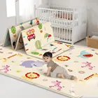 Детский игровой коврик, коврик для ползания с мультяшным принтом, складной утолщенный экологически чистый Домашний детский игровой коврик