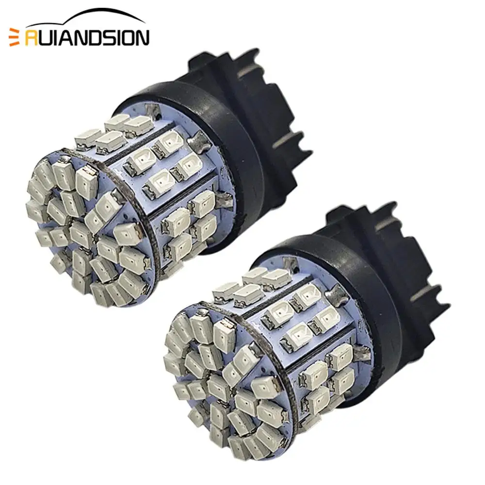 2 шт./лот белый красный желтый 12 В 1206 50SMD T25 3157 P27/7 Вт Автомобильные светодиодные