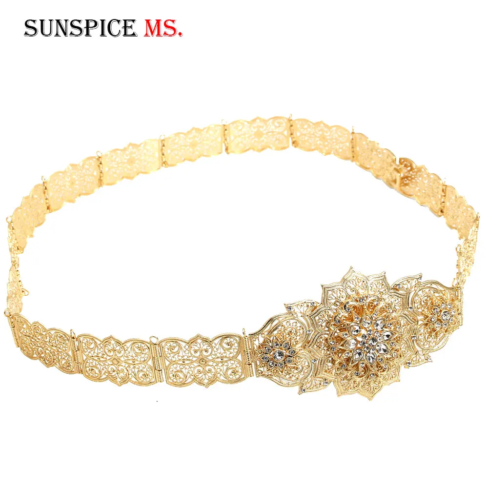 SUNSPICE MS, роскошный золотой цвет, женский ремень, цепочка, металлический пояс, ювелирное изделие, длинная, регулируемая длина, свадебная Пряжка, поясные ремни