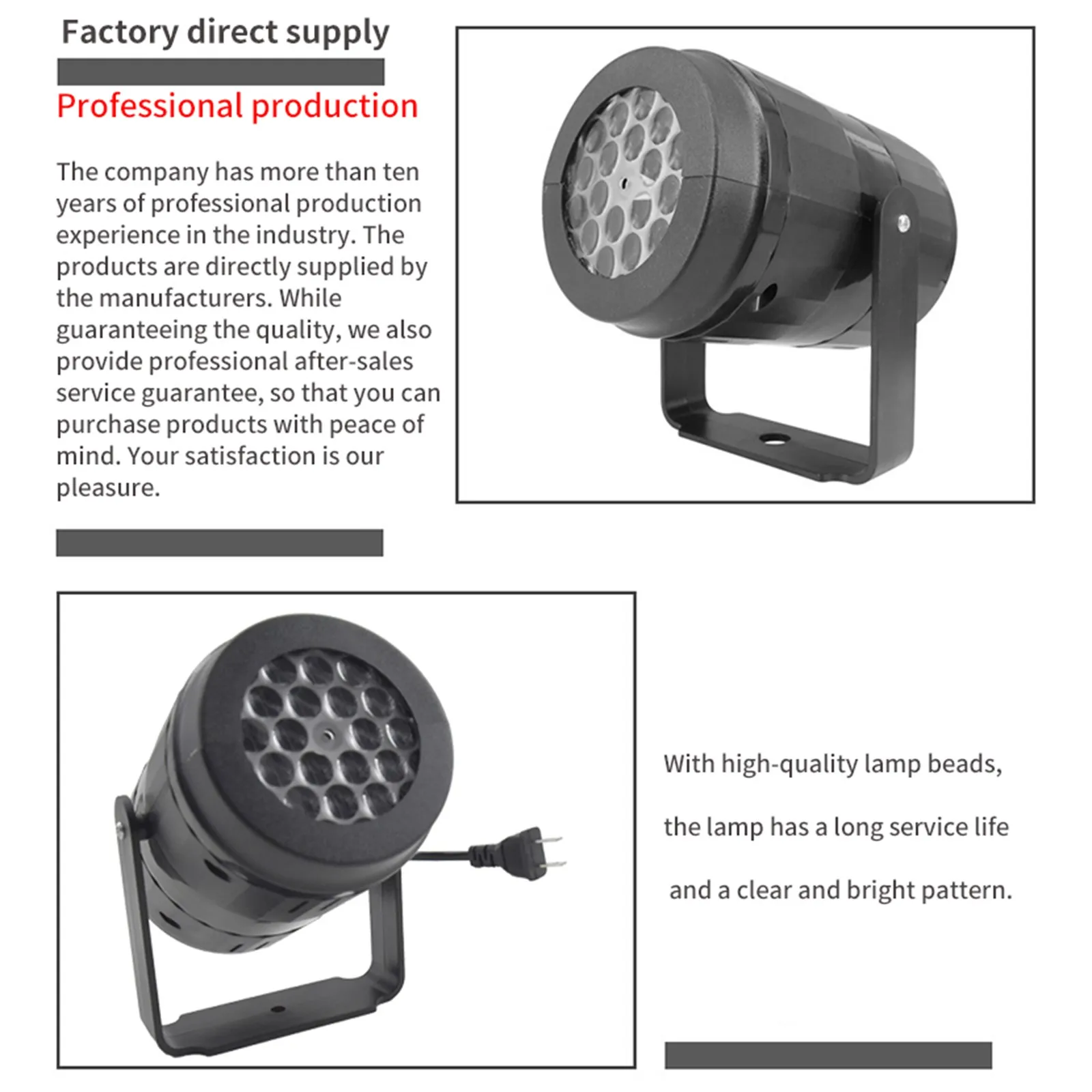 Водонепроницаемый лазерный проектор со снежинками рождественские и новогодние