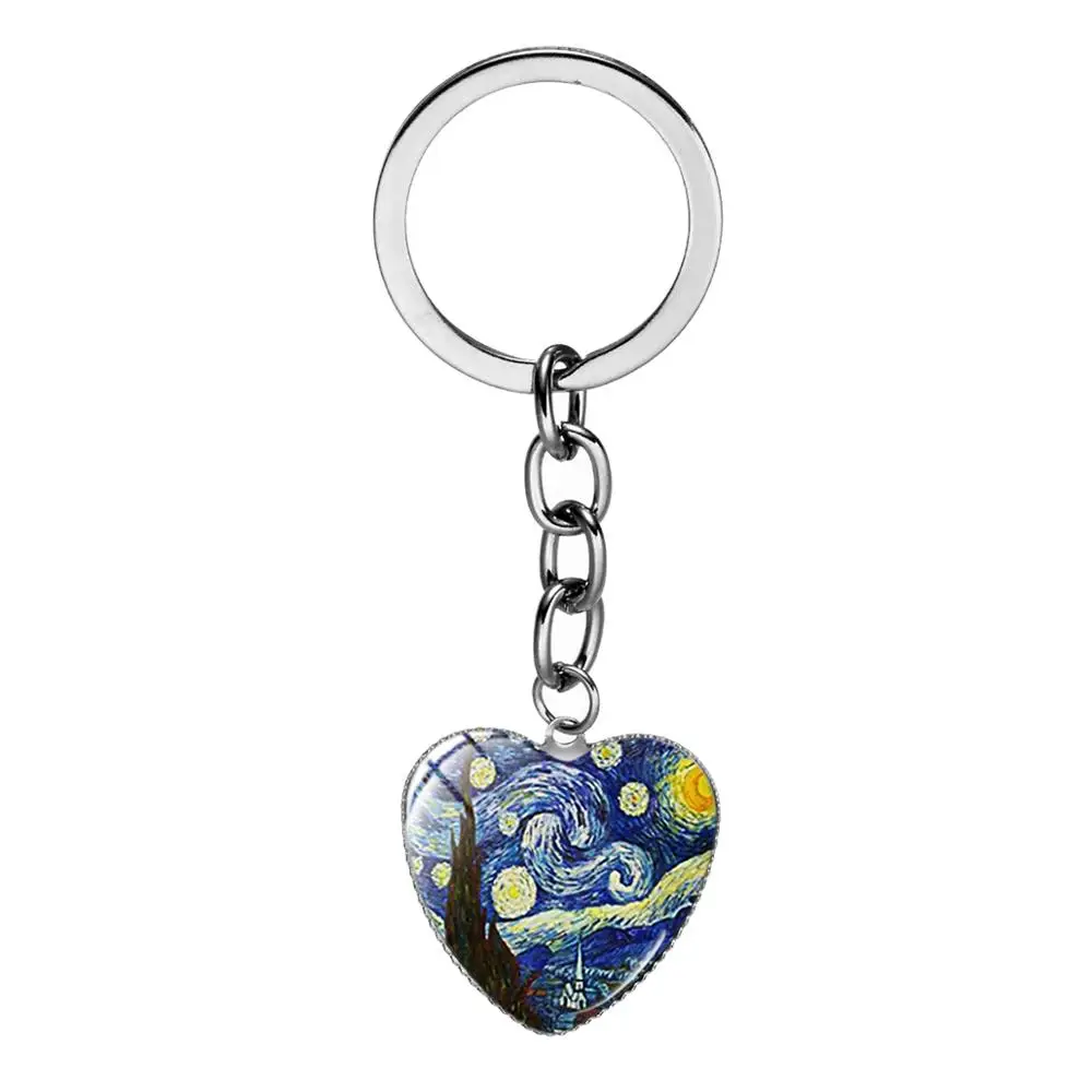 Азиатских классические Ван Гог искусство рисовать картину маслом брелок