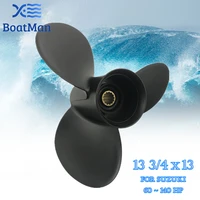 boat propeller 13 34x13 for suzuki outboard motor 60 140hp aluminum 13 tooth spline engine part 58100 99e00 019