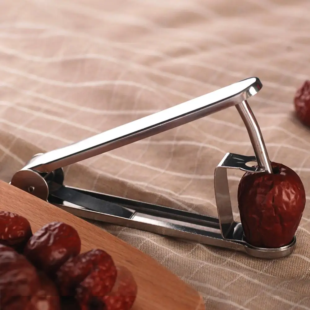 

Cherry Fruit Olives Kitchen Tool Easy Remover Stone Seed Core Gadget Handheld Cherry Olive Pitter Corer Seed Removal Squeeze