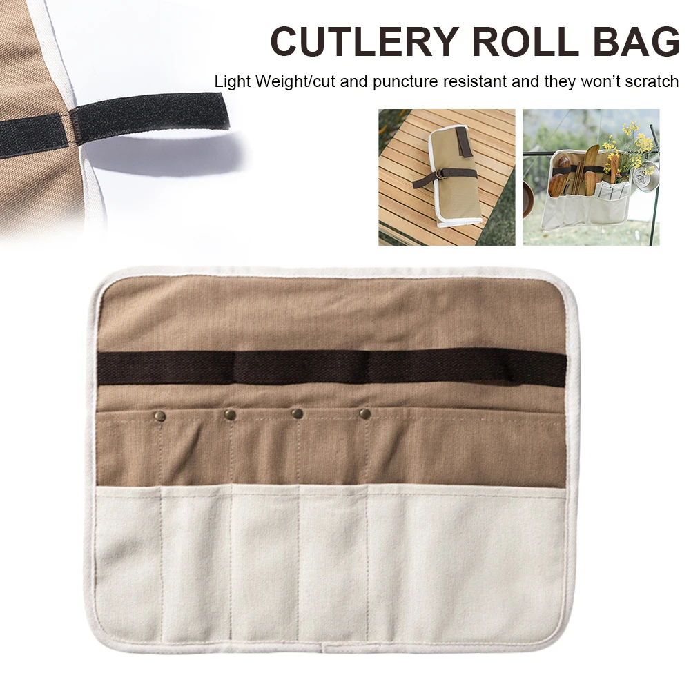 

Camping Tableware Picnic BBQ Storage Pack Camping Cutlery Storage Bag Chopsticks Camping Spoon Fork Organizer Camping supplies