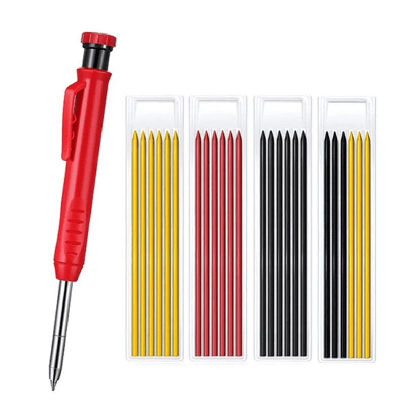 

Твердый набор карандашей для столярных работ, механический карандаш с длинным носиком и глубоким отверстием, маркер, маркировочный инструм...