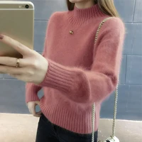 2021 knitwear sweater women winter soft mohair plus size elasticity casual thick pullover warm loose sweaters jumper pull femme