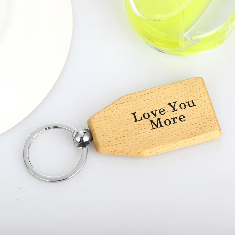 Деревянный брелок мама папа Love You More я никогда не буду любить тебя деревянный
