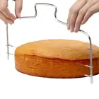 1 шт. инструменты для выпечки тортов, регулируемый двухслойный резак для тортов из нержавеющей стали с 2 проводами, инструмент для слайсера для кухонных принадлежностей