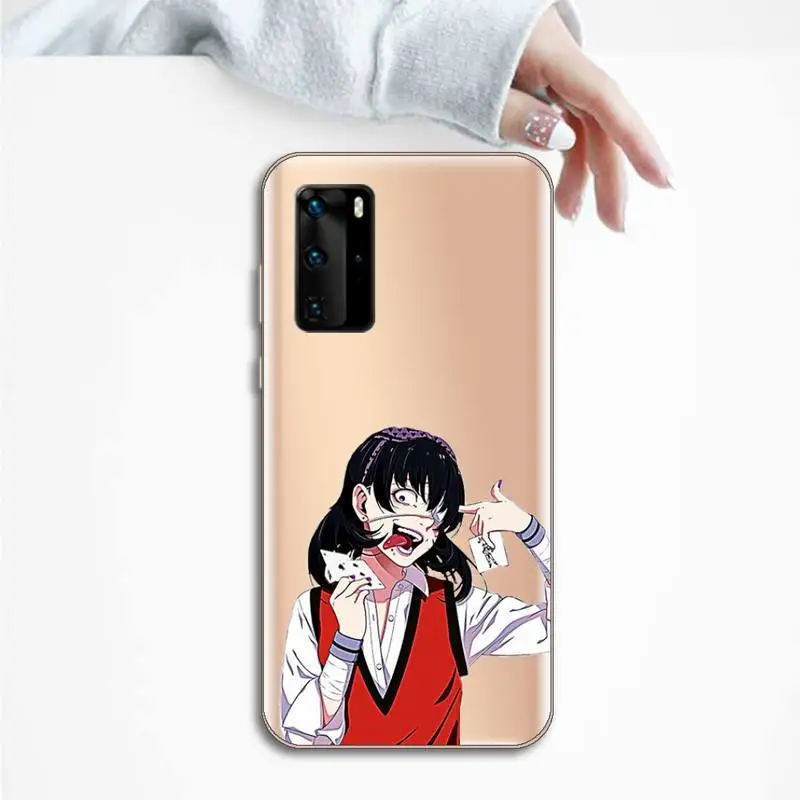 

Kakegurui Phone Case Transparent for Huawei P20 P30 P40 lite pro P smart 2019 honor 8x 10i