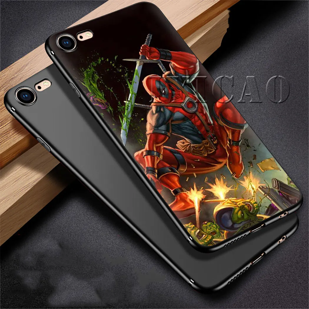 IYICAO Дэдпул Мягкий силиконовый чехол для телефона iPhone 11Pro Max Xr Xs X 6 6S 7 8 Plus 5 5S SE