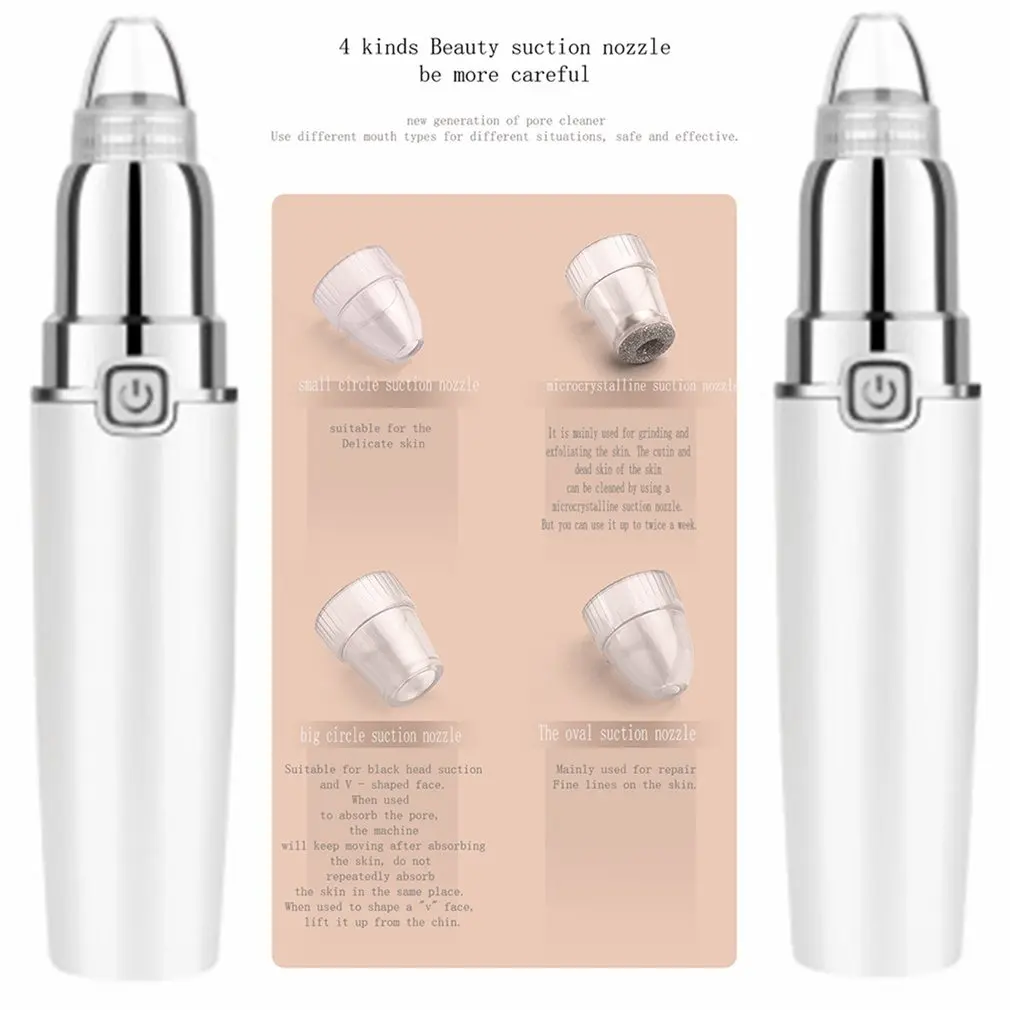 

Portable Electric Blackhead Suction Beauty Tool Blackhead Removal Cleansing Instrument Facial Beauty Pen