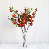 high end simulation 7 heads pomegranate foam fruit branches artificial plants home decoration living room fake plants branches