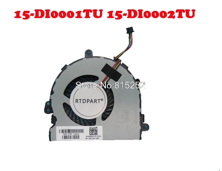 Вентилятор ЦП для ноутбука HP 15-DI0001TU 15-DI0002TU 15-DI0003TU 15-DI0004TU 15-DI0005TU 15-DI0006TU 15-DI1000TU 15-DI1001TU DC5V UMA