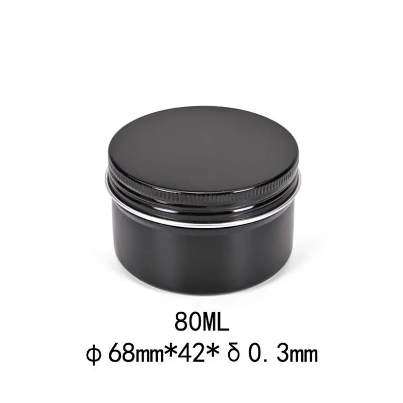 80ml 50pcs/lot Lotion Storage Containers Cream Jars For Cosmetics Portable Travel Bottle Refillable Candle Jar Skin Care Tin Box