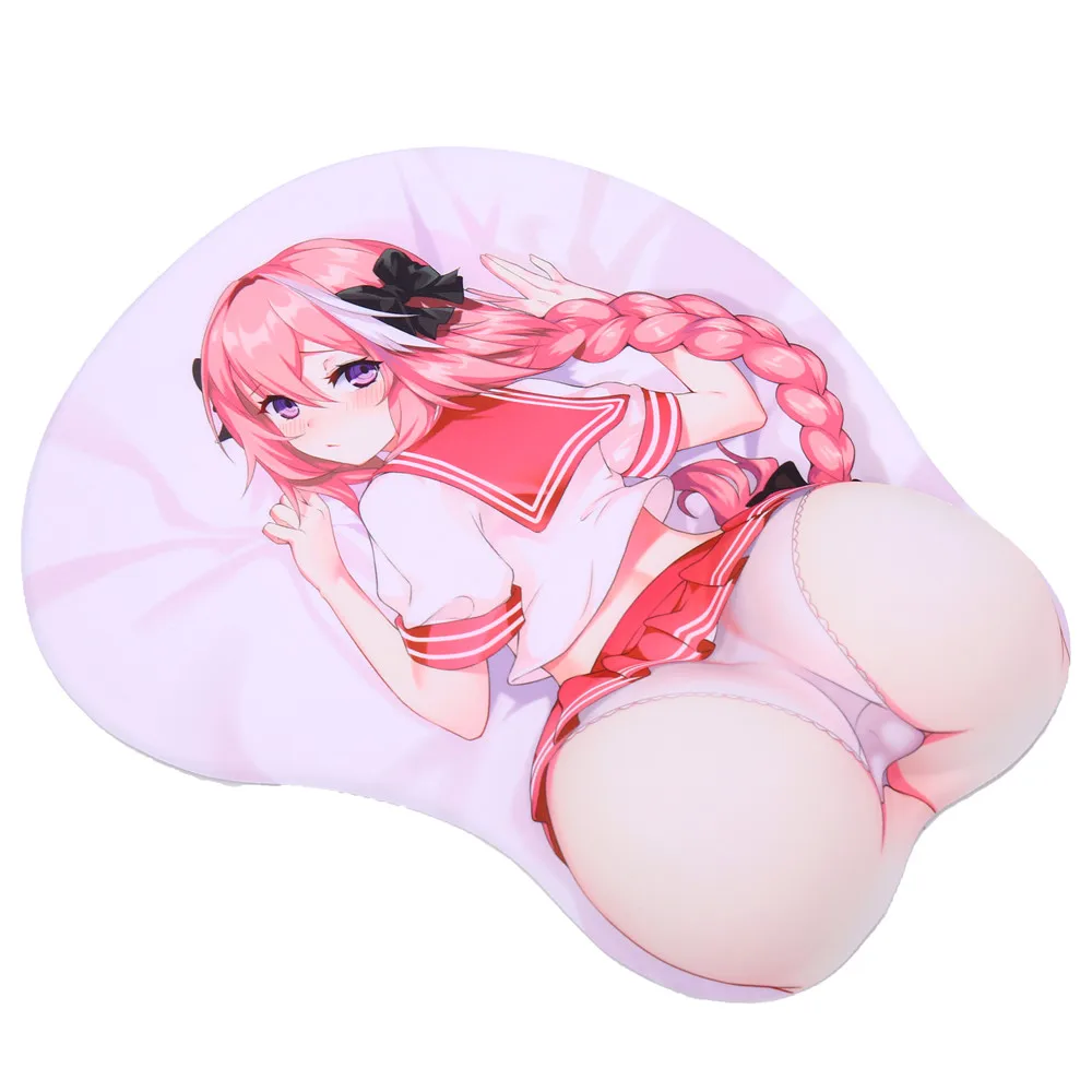 Fate/Grand Order Astolfo Anime Sexy Girl 3D игровые коврики для мыши ягодиц с силиконовым гелевым