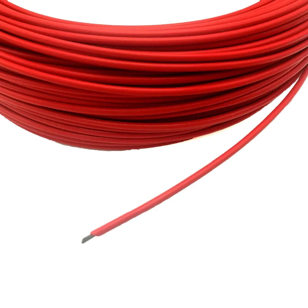 Низкая цена 30M 50M 100M 12k 33Ohm PTFE нагревательный кабель из углеродного волокна