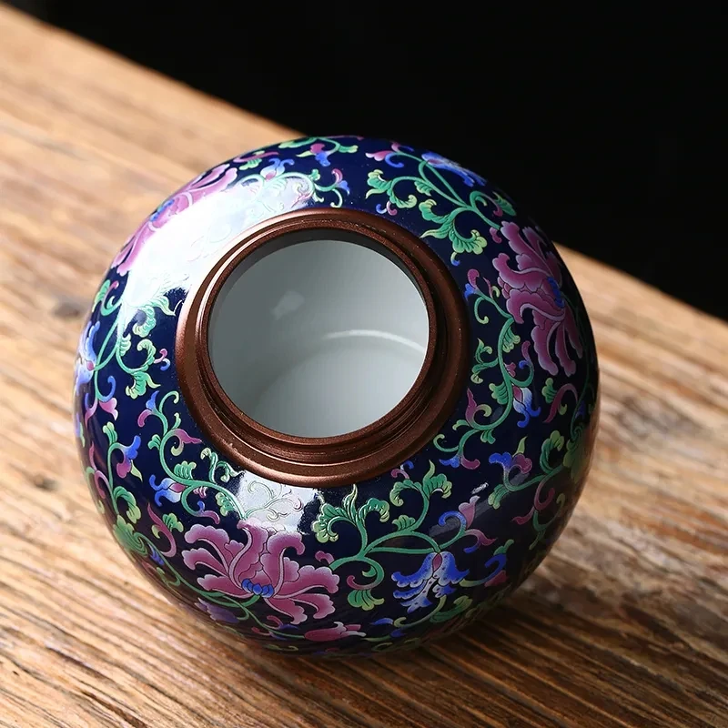 Керамическая чайная банка в китайском стиле домашняя Герметичная крышка