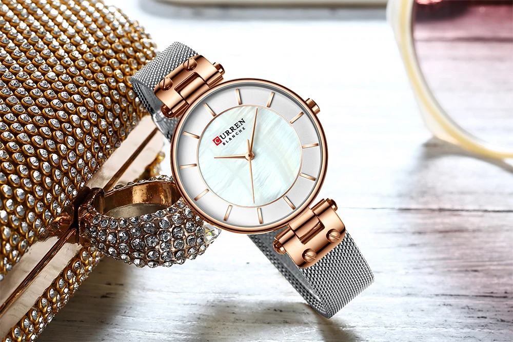 

CURREN women's luxury watch women's designer wrist dress four women's waterproof watch stainless steel watch girl watch watch