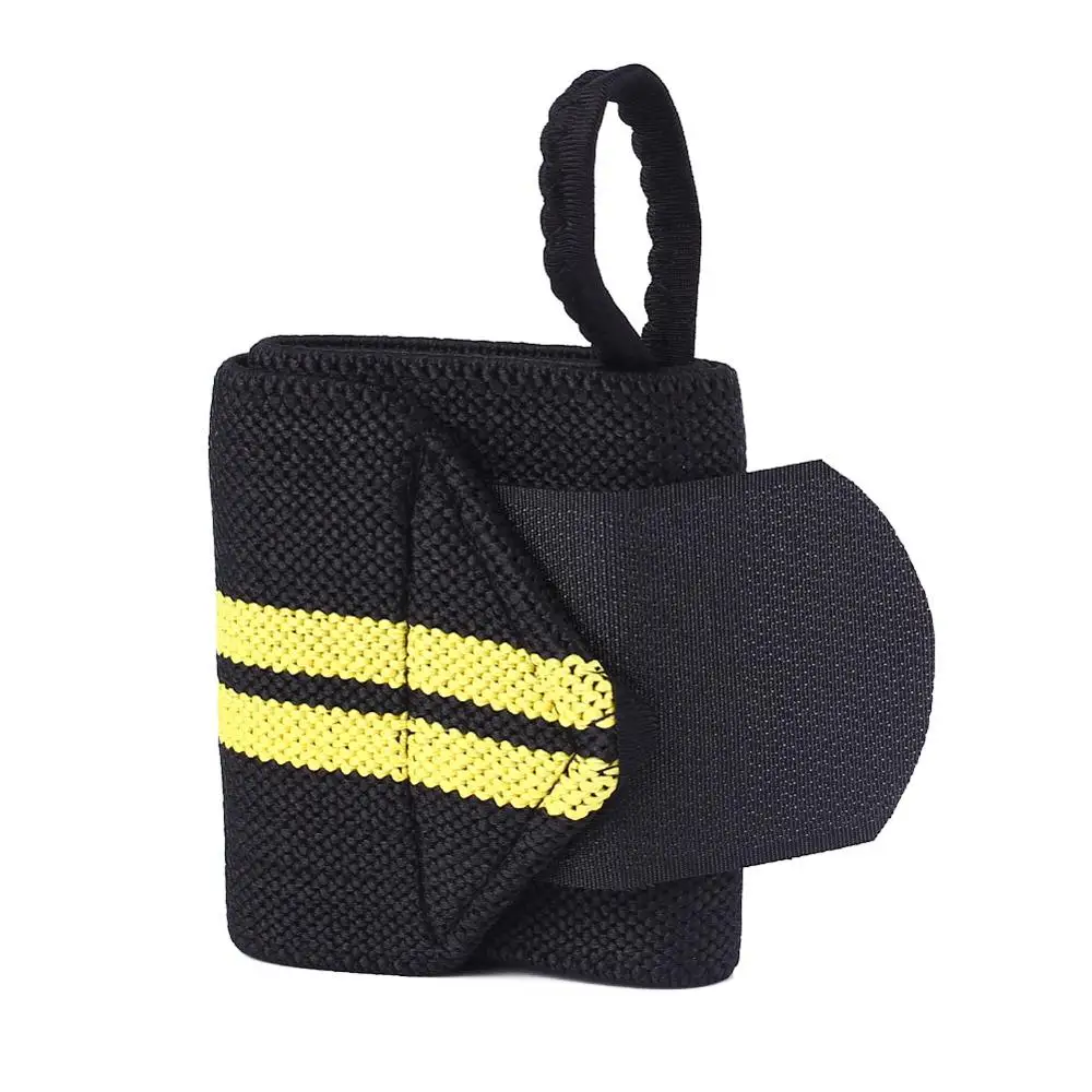Yellow 1 пара Fofar утяжеляющий ремешок для фитнеса, спортзала, спорта, запястья, повязка на запястье, поддерживающий браслет для кроссфита, бодибилдинга, поддержка рук, обертывание s - Цвет: Yellow