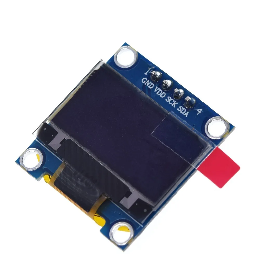 TZT 0.96 inch IIC Serial White OLED Display Module 128X64 I2C SSD1306 12864 LCD Screen Board GND VCC SCL SDA 0.96" for Arduino