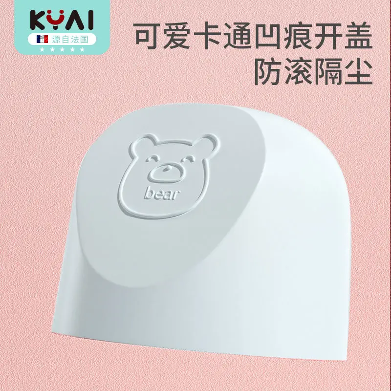 Стеклянная бутылочка Parabebe для новорожденных 80 мл бутылка с медведем силиконовая