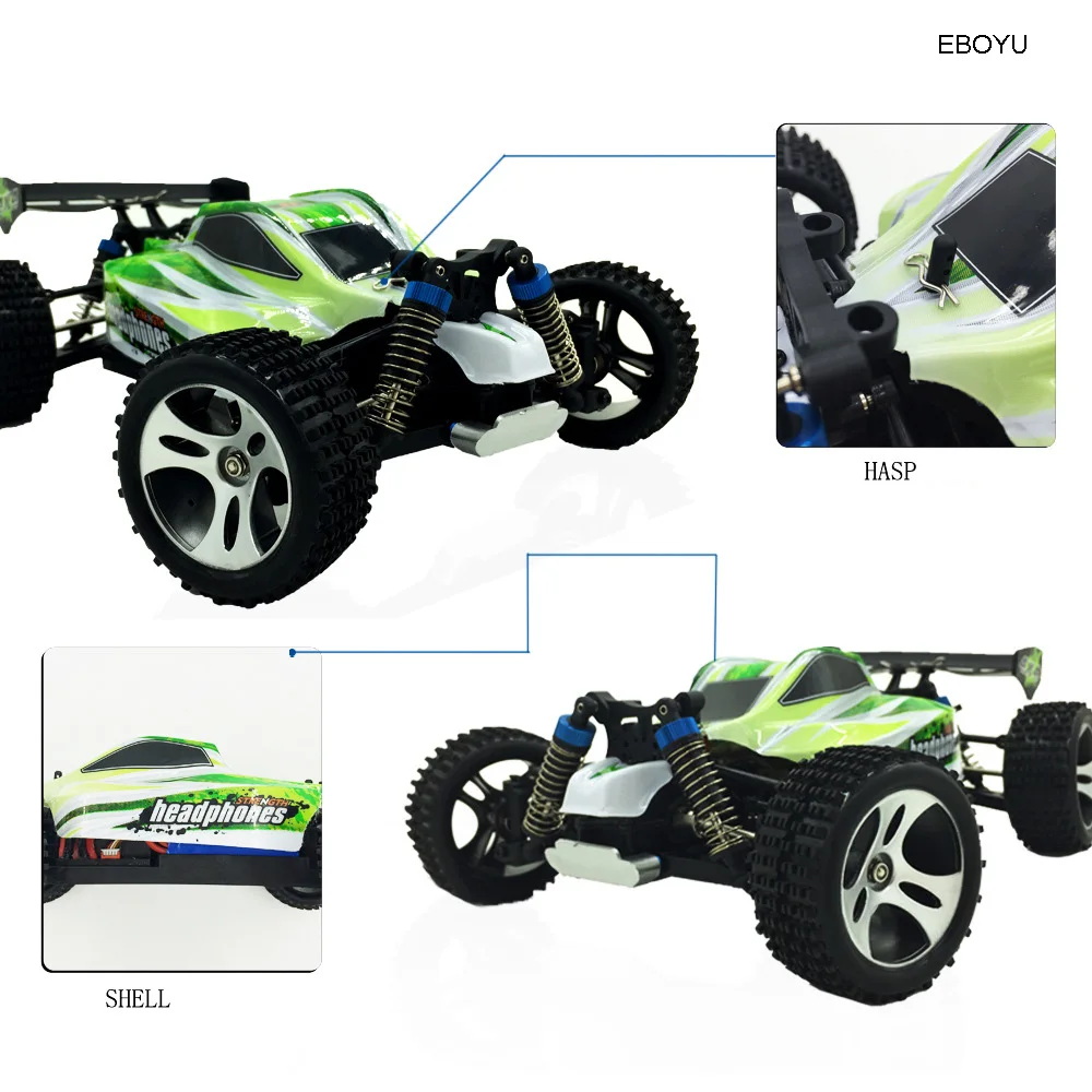 WLtoys A959-B Радиоуправляемый автомобиль 2 4 ГГц масштаб 1:18 4WD 70 км/ч высокоскоростной