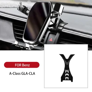 gps gravity car phone holder air vent clip mount for mercedes benz a class gla 200 250 45 amg x156 cla w117 c117 car accessories free global shipping