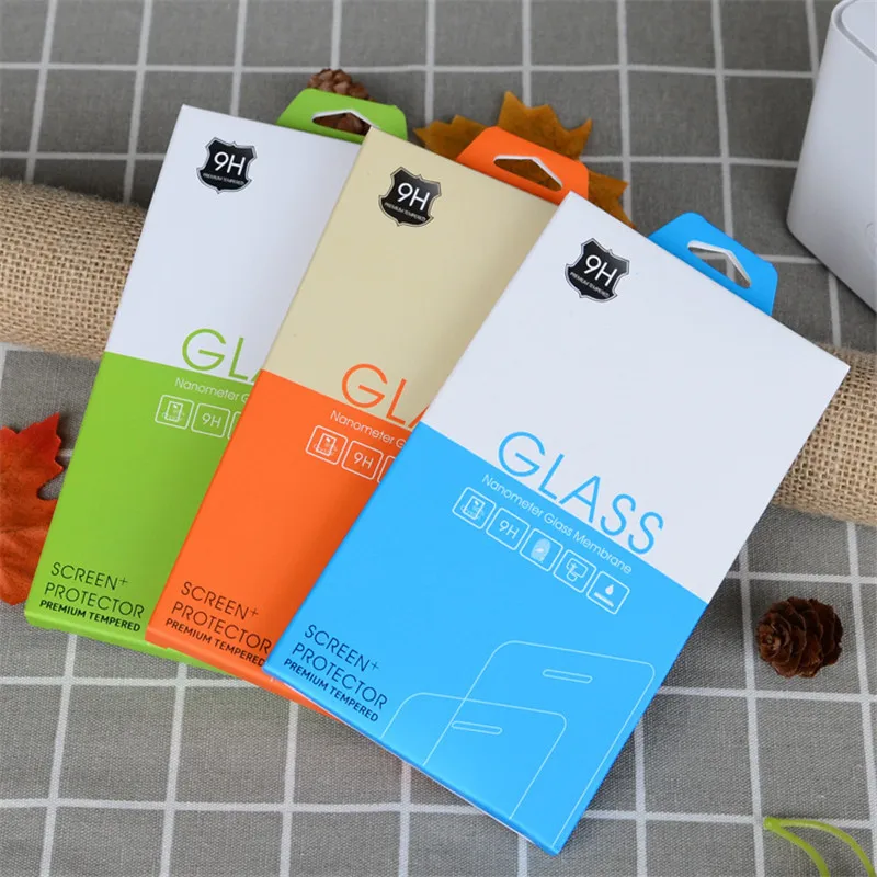 50pcs Empty Retail Package Paper Packaging Box for iphone13 11pro max Samsung S22ultra Tempered Glass Screen Protector