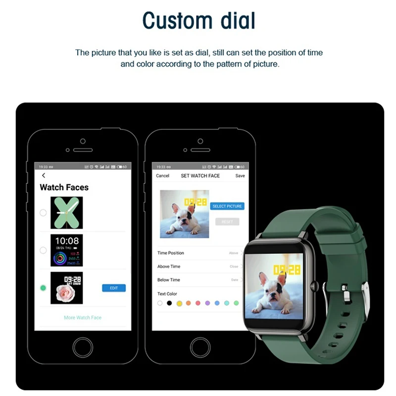 

2021 Sports Smart Watch Men Women Fitness Tracker Heart Rate Monitor IP68 Waterproof Smartwatch Pk GTS IWO 12 for Ios Android