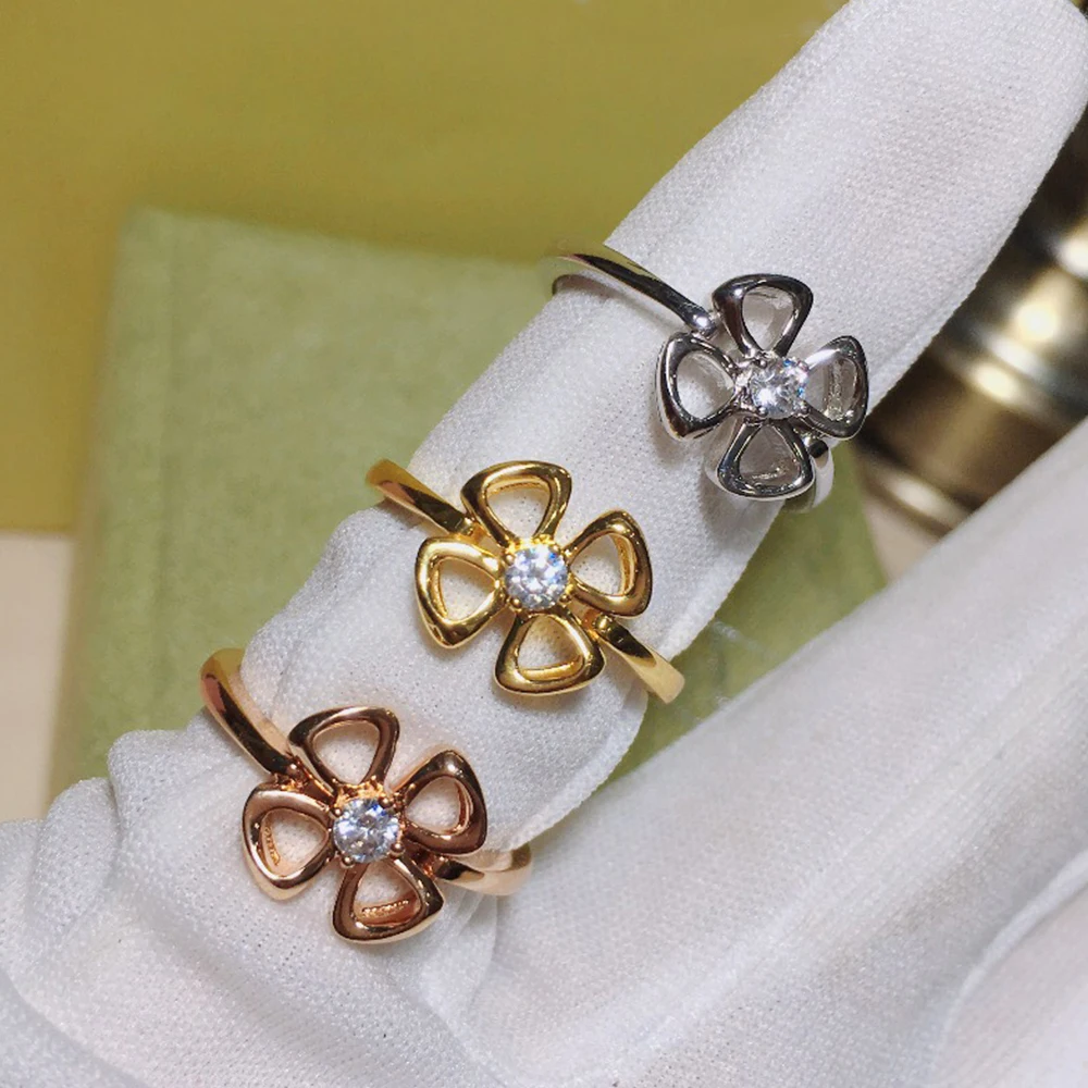 

AYBS BV кольца высокого качества оригинальный 1:1 логотип римские сверкающие полые кольца с вечным цветком женщина BVL Роскошные ювелирные издел...