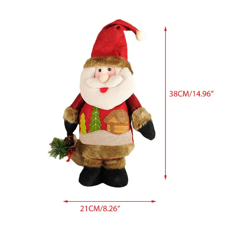 

Xmas Decoration Santa Snowman Doll Mall Window Christmas Tree Bottom Ornament