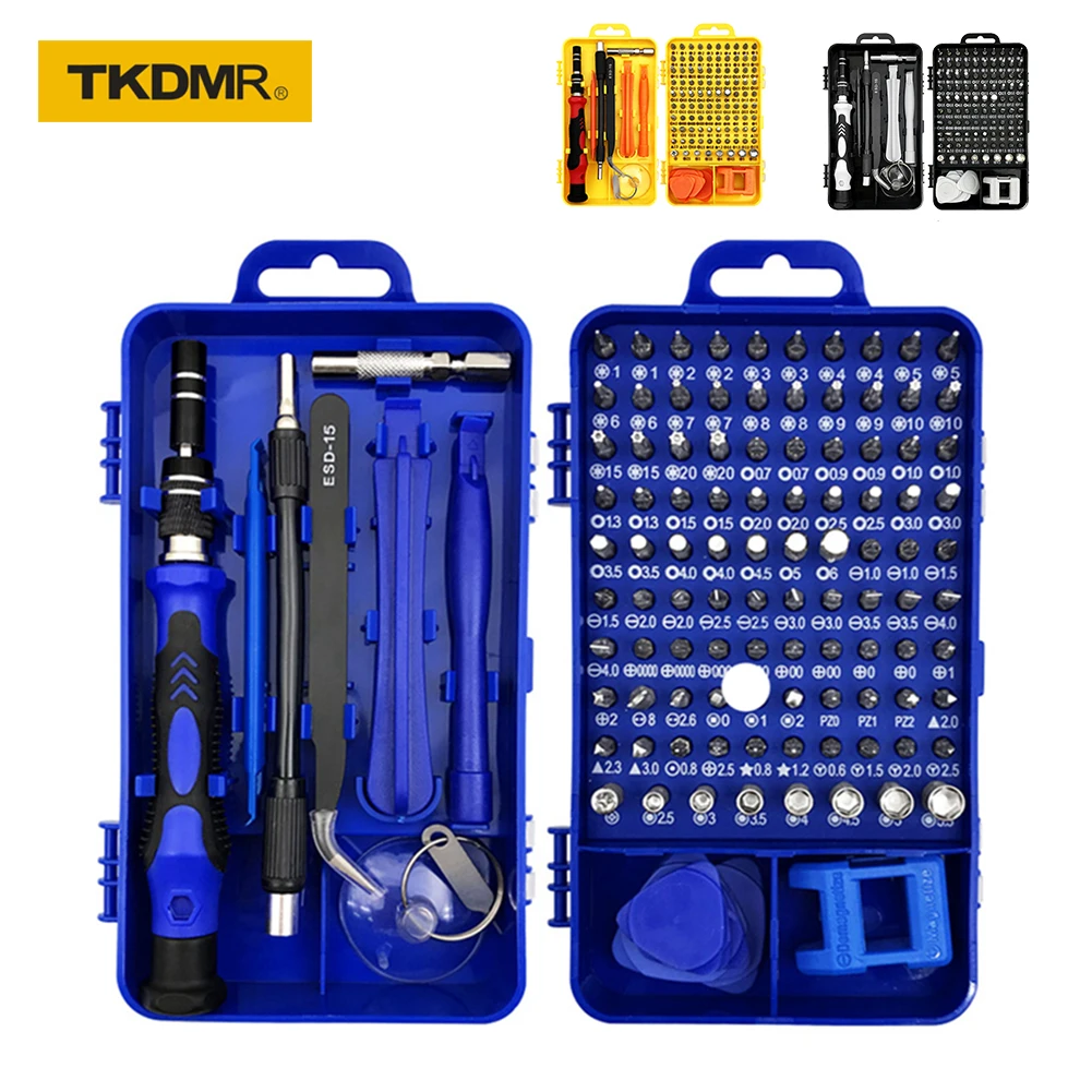 

TKDM screwdriver set, with 115/110/60 in 1 hand tool screwdriver, repair tool precision Torx screwdriver bit set for computer PC