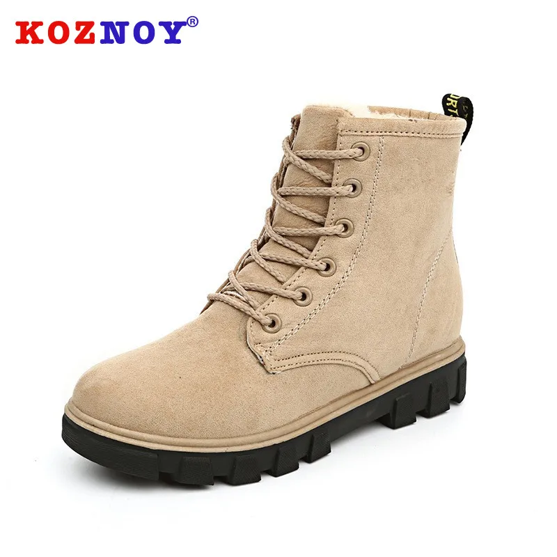 Сапоги женские зимние теплые модные прямые поставки с плоской подошвой круглым