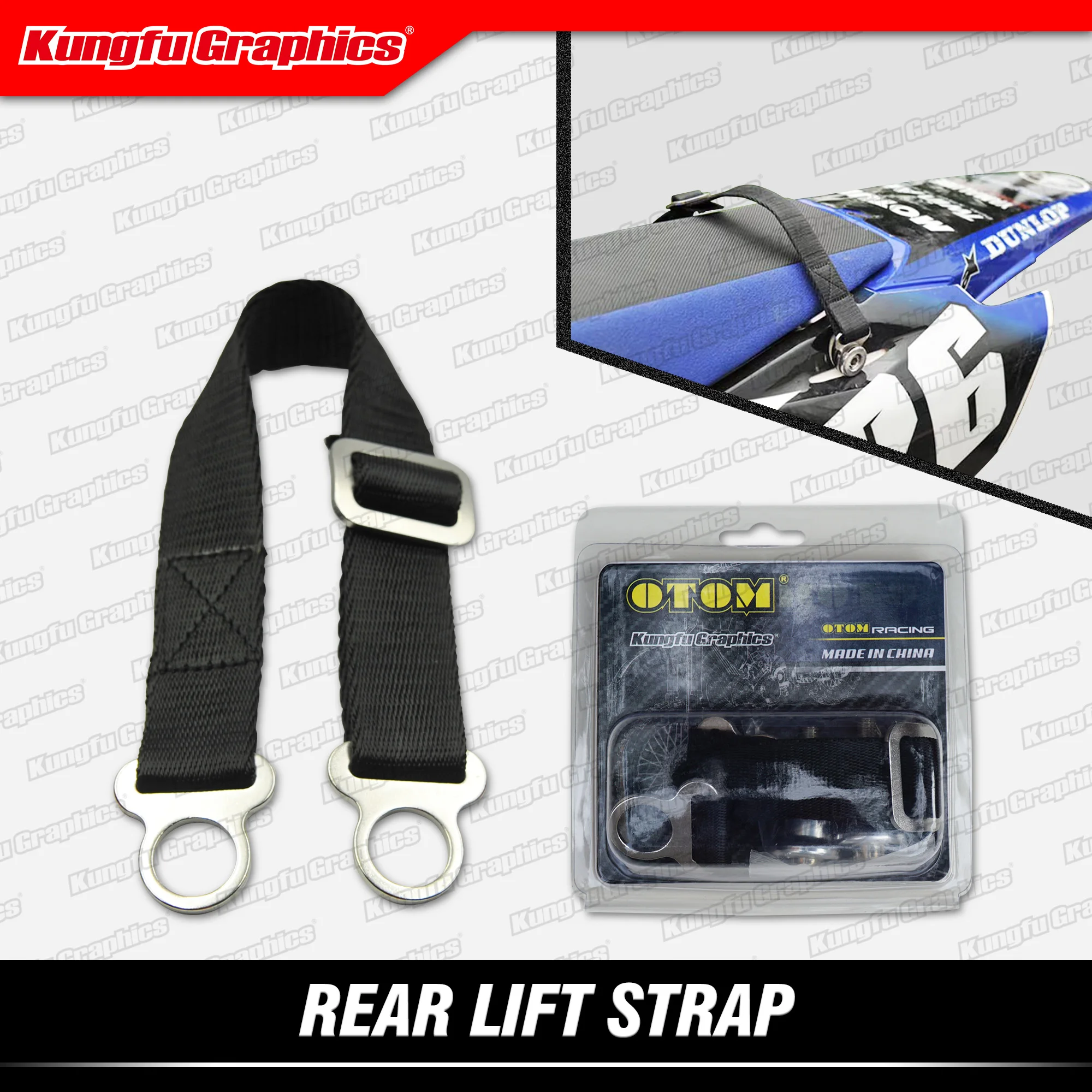 Телескопические ремешки для мотокросса KUNGFU GRAPHICS задние Dirt Bike CRF YZF YZFX WR RMZ эндуро