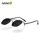 Очки солнцезащитные JackJad 2020 в винтажном стиле, квадратные, в стиле стимпанк, с откидной крышкой, классический дизайн, 2204