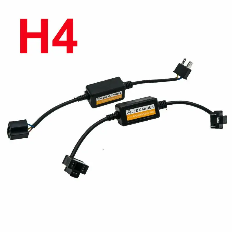 2X H7 Headlight LED Canbus Decoder Canceller Error Free Resistor Anti Flicker Daytime Running Light Relay Harness 30CM | Автомобили и