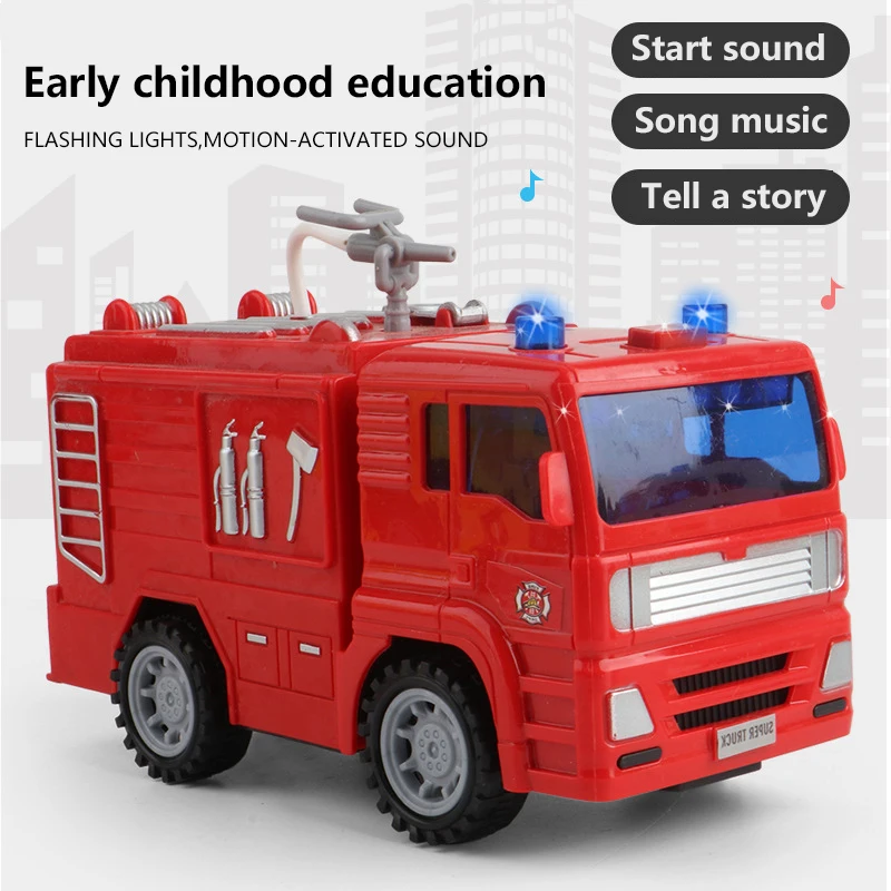 Фото 6 Стиль освещения музыкальный инерции для малышей с изображением пожарной машины