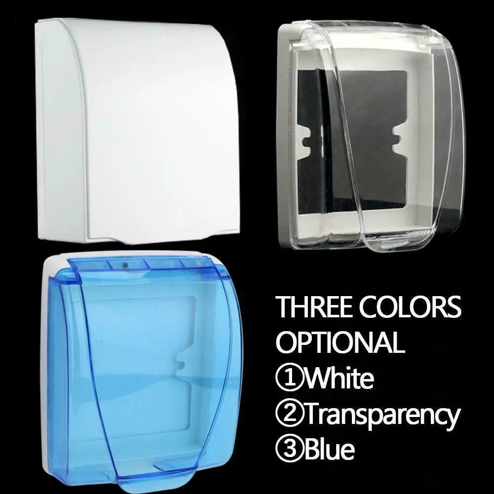 

Plastic Switch Waterproof Cover Box Wall Light Socket Doorbell Flip Cap Cover