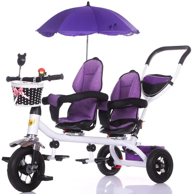 Детский трехколесный велосипед двухколесная детская велосипедная коляска