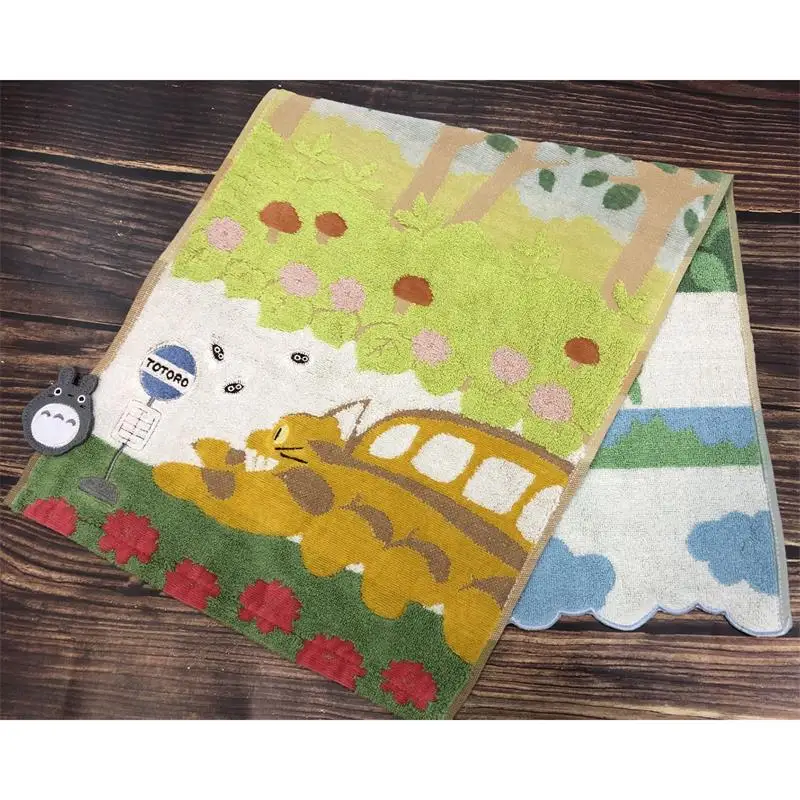 Хлопковое полотенце для лица в стиле аниме Тоторо с героями мультфильмов | Дом и