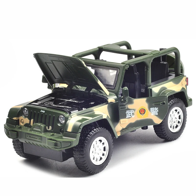 JIAYE 1/32 легкосплавная модель автомобиля с основанием Wrangler камуфляжная имитация