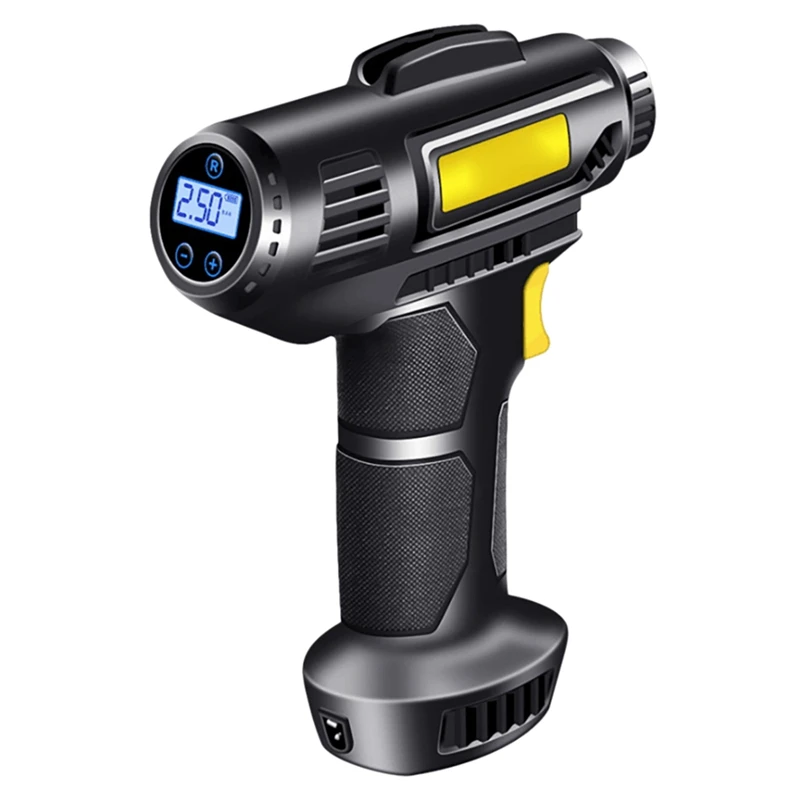 

Беспроводный воздушный насос, 120 Вт, 12 В/5 В, портативный воздушный компрессор, насос для шин для автомобилей, велосипедов, мотоциклов, шаров и...