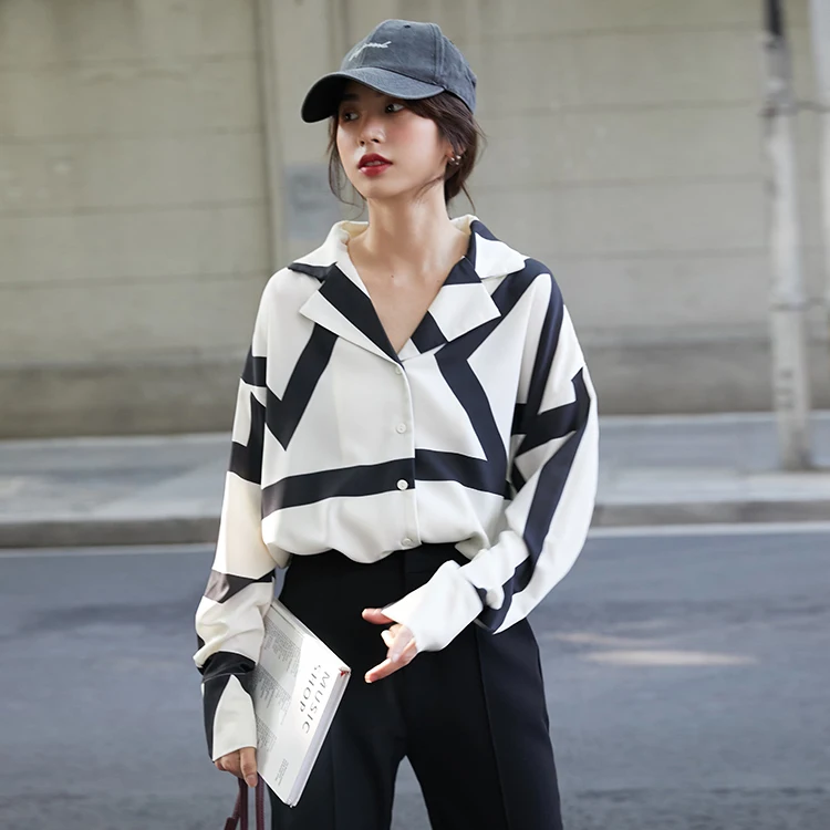 Реальная съемка рубашка Женская Корейская версия 2020 Весенняя Новинка chic