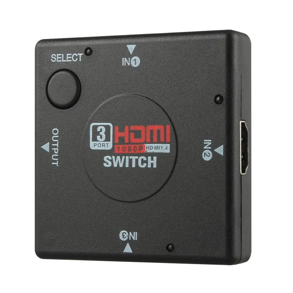 Hdmi Mini Switcher 3 устройства в 1 переключатель телевизора Box позиционный 1080P сплиттер с